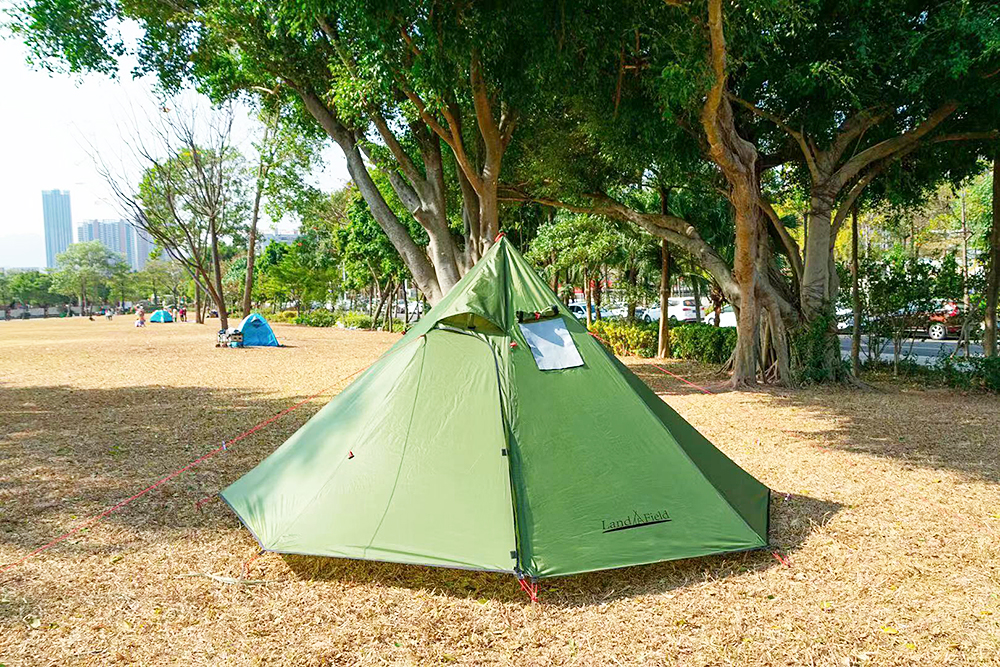 新入荷 青白ショップSTOVEHUT TC 煙突穴付き パップテント ドアポール2